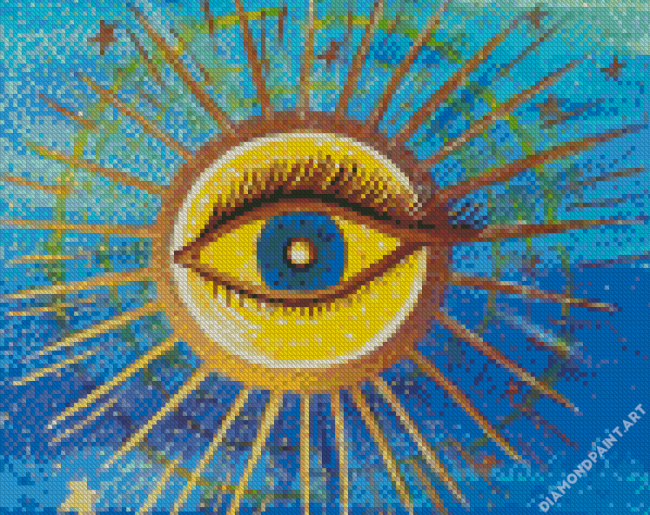 aesthetic Third Eye Illustration Diamond painting