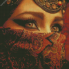 Arab Lady Eyes Diamond Painting