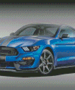 Blue Mustang Ford Car Diamond painting