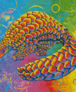 Colorful Pangolin Diamond Painting