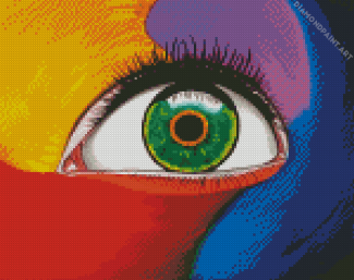 Colorful Abstract Eye Diamond painting