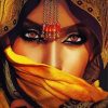 Cool Arab Lady Eyes Diamond Painting