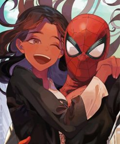 Happy Michelle Jones And Spider Man Diamond painting