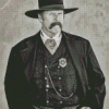 Monochrome Wyatt Earp Diamond Painting