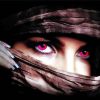 Purple Arab Lady Eyes Diamond Painting
