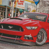 Red Mustang Ford Car Diamond painting