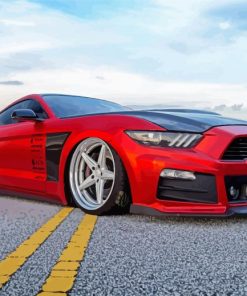 Red Ford Mustang Diamond painting