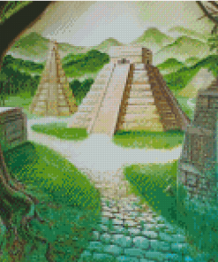 Aztec Pyramids Diamond Painting