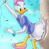 Daisy Duck And Honey Tree Diamond Painting