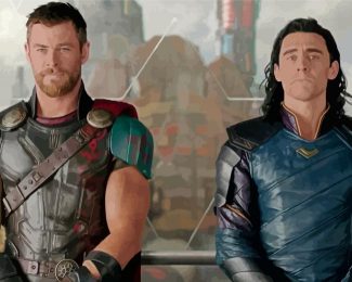 Loki And Thor Heroes Diamond Painting