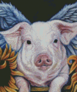 Pig With Wings Diamond Painting