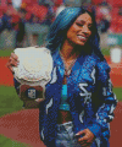 Sasha Banks Wrestler Diamond Painting