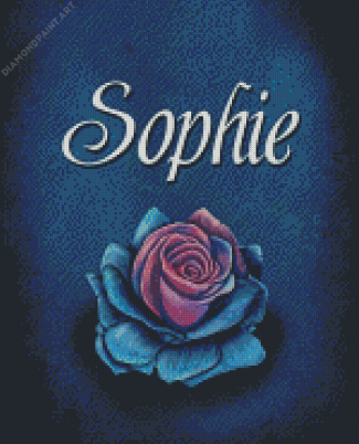 Sophie Name And Flower Diamond Painting
