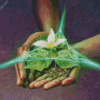 Trillium Flower On Hand Diamond Painting