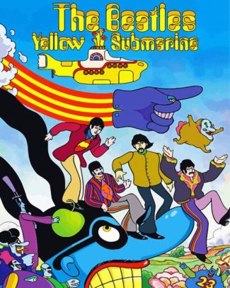 Yellow Submarine Poster Diamond Painting