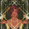 Art Deco Girl Diamond Painting
