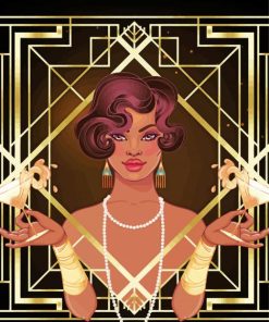 Art Deco Girl Diamond Painting