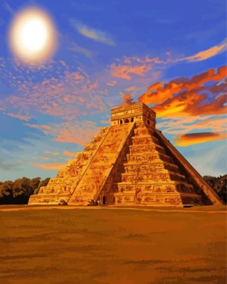 Aztec Pyramid Diamond Painting