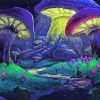 Fantasy Big Purple Mushroom Diamond Painting