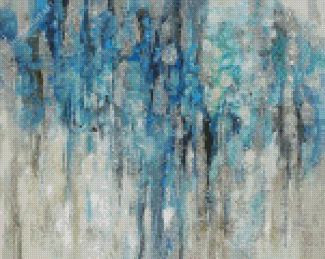 Abstract Grey White Silver Blue Diamond Painting