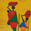 African Abstract People Diamond Painting