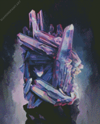 Amethyst Crystals Art Diamond Painting