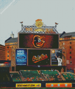 Baltimore Orioles Stadium Art Diamond Painting