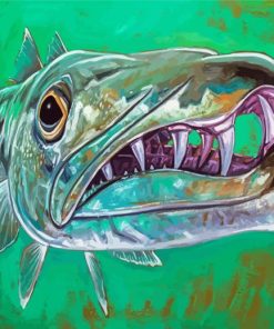 Barracuda Fish Art Diamond Painting