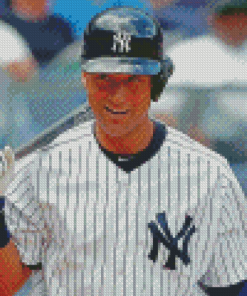 Baseball Player Derek Jeter Diamond Painting