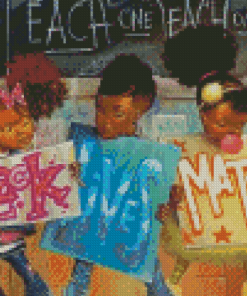 Black Kids Diamond Painting