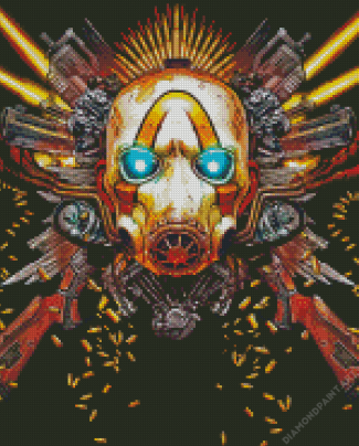 Borderlands 3 Gun Skull Psycho Bandit Diamond Painting