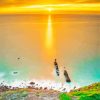 Bude Cornwall Sea View At Sunset Diamond Painting