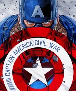 Captain America Shield Diamond Painting