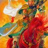 Chinese Soldier Guan Yu Diamond Painting
