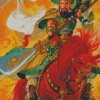 Chinese Soldier Guan Yu Diamond Painting