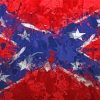 Confederate Flag Art Diamond Painting