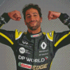 Driver Daniel Ricciardo Diamond Painting