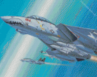 F14 Tomcat Aircraft Diamond Painting