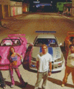 Fast And Furious Cars And Characters Diamond Paintings