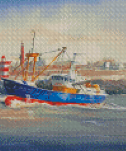 Fishing Trawler Diamond Painting
