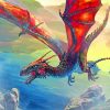 Flying Fantasy Dragons Diamond Painting