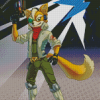 Fox McCloud Star Fox Game Diamond Painting