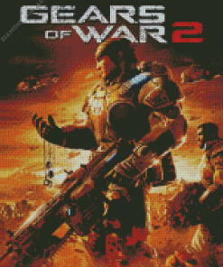 Gears Of War Game Poster Diamond Painting