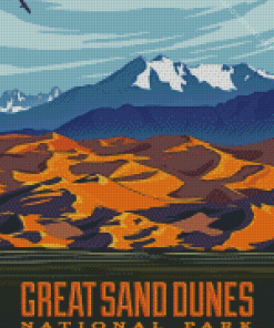 Great Sand Dunes National Park Poster Diamond Paintings