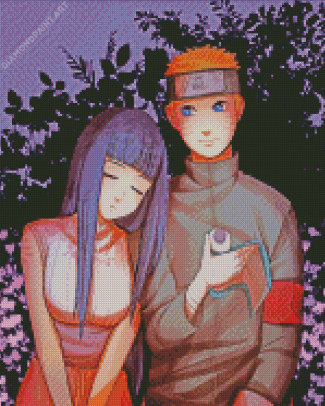 Hinata And Naruto In Love Diamond Painting