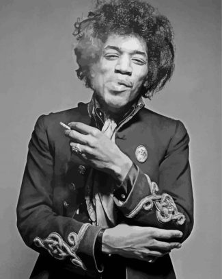 Jimi Hendrix Smoking Diamond Paintings