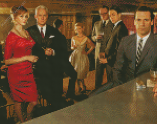 Mad Men Characters Diamond Painting