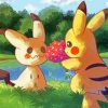 Mimikyu And Pikachu Diamond Painting