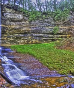 Munising Michigan Waterfall Diamond Paintings
