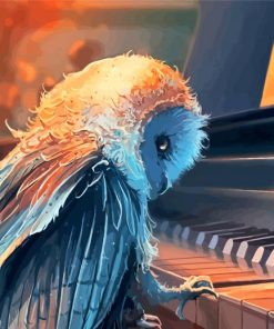 Music And Owl Art Diamond Paintings